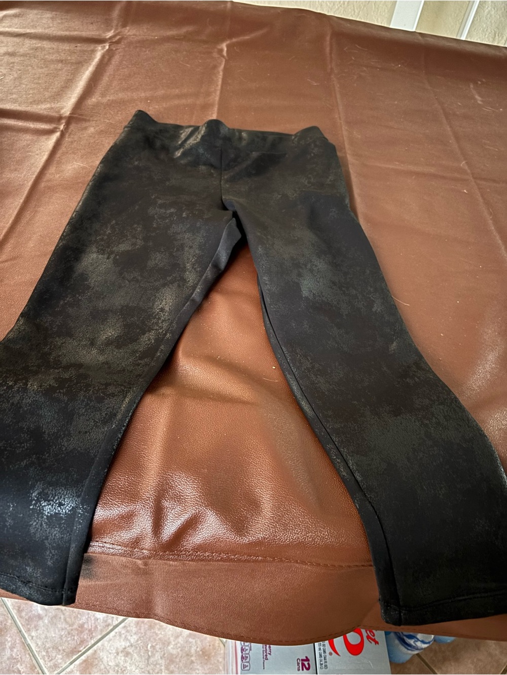 BCBGeneration Black Subtle Pattern Leggings